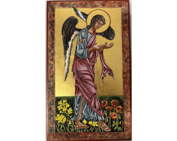 Angel from the Church of the Nativity, Bethlehem by  Sue Mansfield