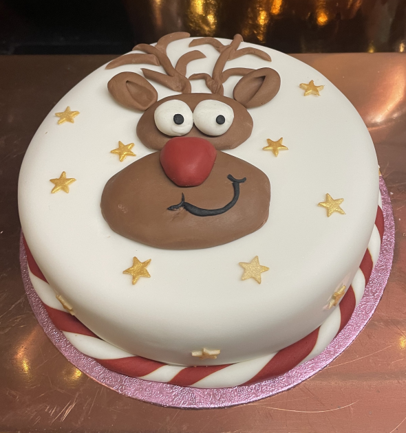 Tea Cakes Rudolph Christmas Cake - Rudolph