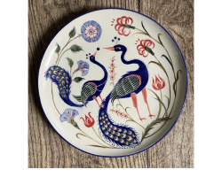 Peacocks Inspired by Turkish Iznik pottery.