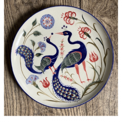 Peacocks Inspired by Turkish Iznik pottery.