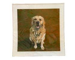 Matted Print of Pickle the dog