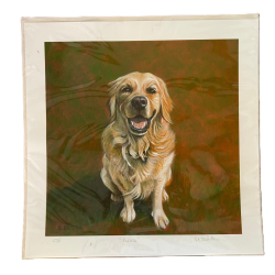 Matted Print of Pickle the dog