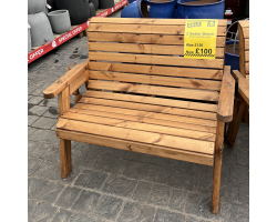 SALE! 2 Seater Wooden Bench