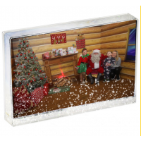 Snow & Glitter Block Frame