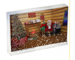 Snow & Glitter Block Frame