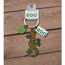 Gecko Metal Key Ring