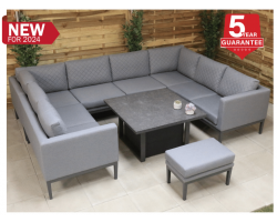 SALE! Soho Large Casual Dining Set with Adjustable Table