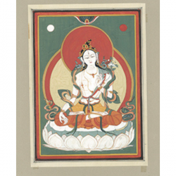 White Tara, Nepali Paubha Tradition by Sandra Hill