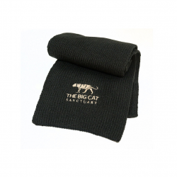 BCS Black Knitted Scarf