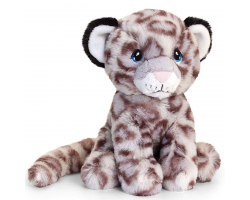 Sitting Snow Leopard 18cm Keeleco