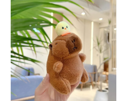 Capybara Plush keychain with Chick