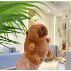 Capybara Plush keychain with Chick