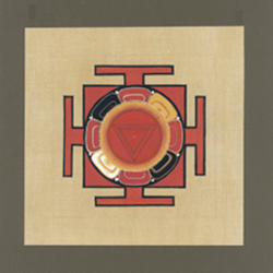 Devī yantra, based on an image from the Sadānamāla folio by Sandra Hill