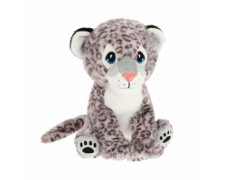 Snow Leopard 23cm Sitting Keeleco