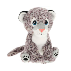 Snow Leopard 23cm Sitting Keeleco