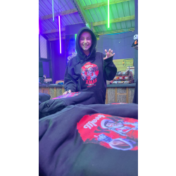 Bad Santa Hoodie Black: 3 Extra Large