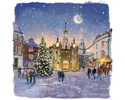 Chichester Cross at Christmas