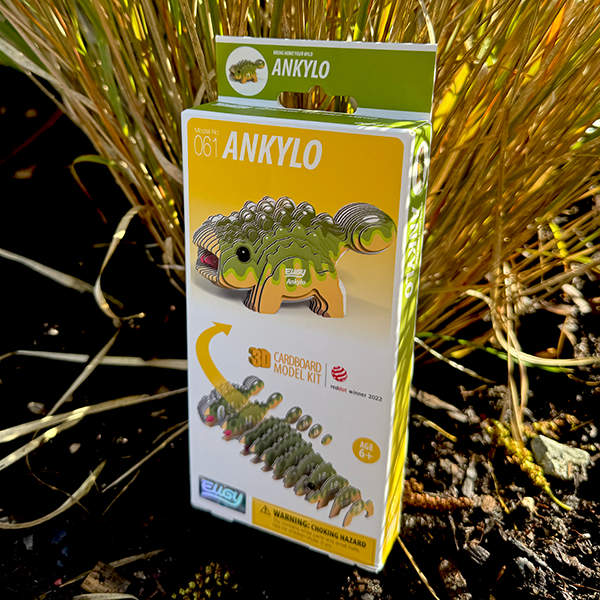 EUGY 061 Ankylo 3D Bastelset – Zum Selberbauen Für Kinder, Aus Umweltfreundlichem Karton