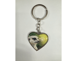 WWP Heart Keyring - Meerkat