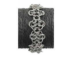 European Chain Maille Flower Bracelet