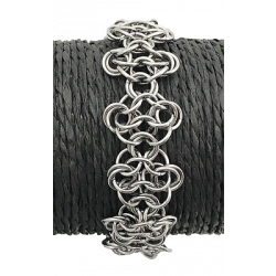 European Chain Maille Flower Bracelet