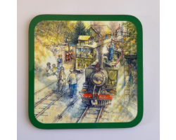 Eric Leslie Coaster: Train passing at Chelfham
