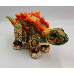 Petjes Stegosaurus Orange/Turquiose 28cm