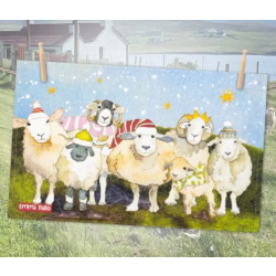 Christmas Sheep Tea Towel