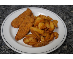 Plant Based Southern Fried Goujons and Wedges