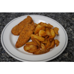 Plant Based Southern Fried Goujons and Wedges