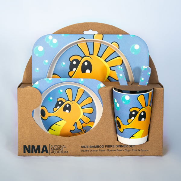 Bamboo Dinner Set 5pcs [Seahorse]