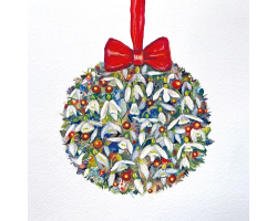 'Snowdrop Bauble' Christmas Cards