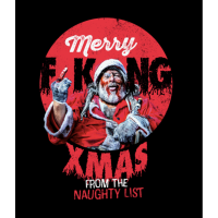 Bad Santa Hoodie Black: Extra Large