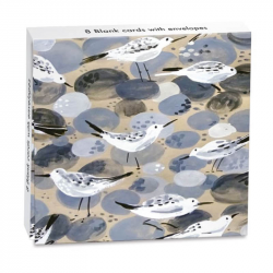 Sarah Campbell Sand Pipers Mini Notecard Set