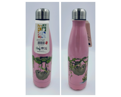 Petjes Warm/Cold Bottle Sloth Pink 500ml