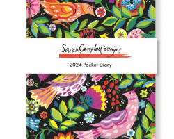 Sarah Campbell Folk Birds Pocket Diary 2024
