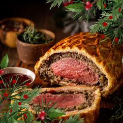 Christmas Beef Wellington  Serves 2