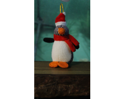 Knitted Penguin Christmas Decoration