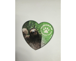 WWP Heart Magnet - Sloth