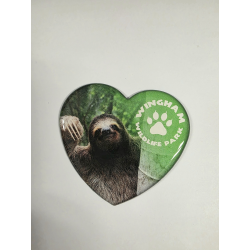 WWP Heart Magnet - Sloth