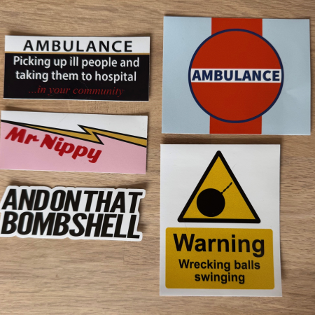And On That Bombshell Sticker Pack