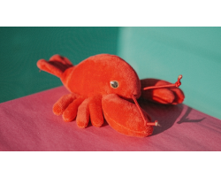 Mini red lobster plush toy