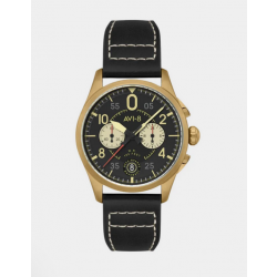 AVI-8 Spitfire Void Black Lock Chronograph Watch