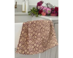 Mallow Wine Red Cotton Tea Towel