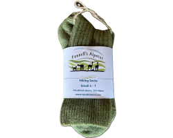 Alpaca Hiking Socks- Sage Green SMALL