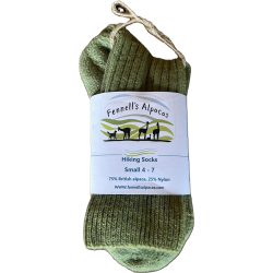 Alpaca Hiking Socks- Sage Green SMALL