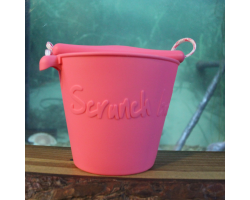 Pink silicone bucket