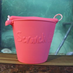Pink silicone bucket