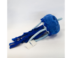 dark and light blue jellyfish soft toy