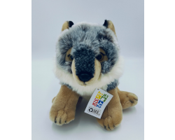 Petjes Cubsy Grey Wolf Sitting 23cm